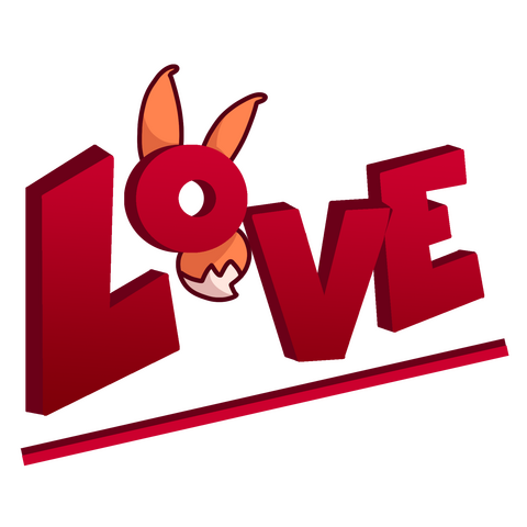 Logotipo para o projeto "LOVE"