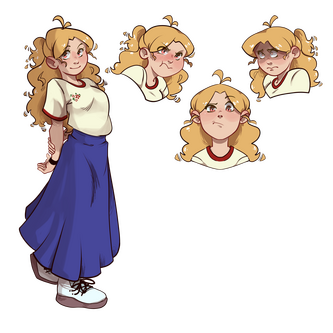 Design de personagem do projeto pessoal "Pelo Sinal da Santa Confusão".