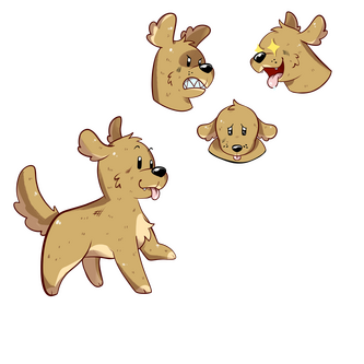 Design de personagem do projeto pessoal "Pelo Sinal da Santa Confusão".